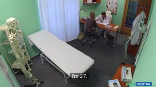 Fake Hospital - Doctor prescribes an erotic massage for sexy blonde patient - 04/17/2015