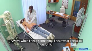 Fake Hospital - Doctor prescribes an erotic massage for sexy blonde patient - 04/17/2015