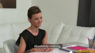 Fake Agent - Skinny brunette babe sucks and fucks in casting - 04/18/2015