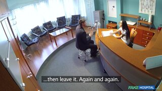 Fake Hospital - Businessman gets seduced by sexy nurse in stockings - 04/28/2015
