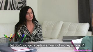 Female Agent - Masturbating beauty gets agent wet with desire - 05/05/2015