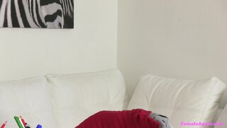 Female Agent - Sexy agent receives a huge creampie from horny stud - 05/12/2015