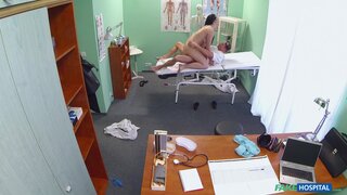 Fake Hospital - Hot babe wants her Doctor to suck her tits - 05/08/2015