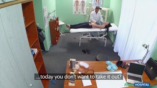 Fake Hospital - Hot babe wants her Doctor to suck her tits - 05/08/2015