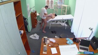Fake Hospital - Hot babe wants her Doctor to suck her tits - 05/08/2015