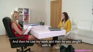 Female Agent - Lesbian fantasy fulfilled on the casting couch - 05/26/2015