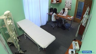 Fake Hospital - Hot black haired mom cheats on hubby with doctor - 05/19/2015