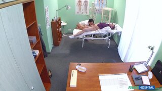 Fake Hospital - Hot black haired mom cheats on hubby with doctor - 05/19/2015
