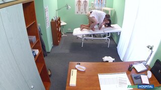 Fake Hospital - Hot black haired mom cheats on hubby with doctor - 05/19/2015