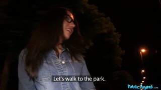 Public Agent - Hot brunette spreads her legs for outdoor fucking - 06/12/2015