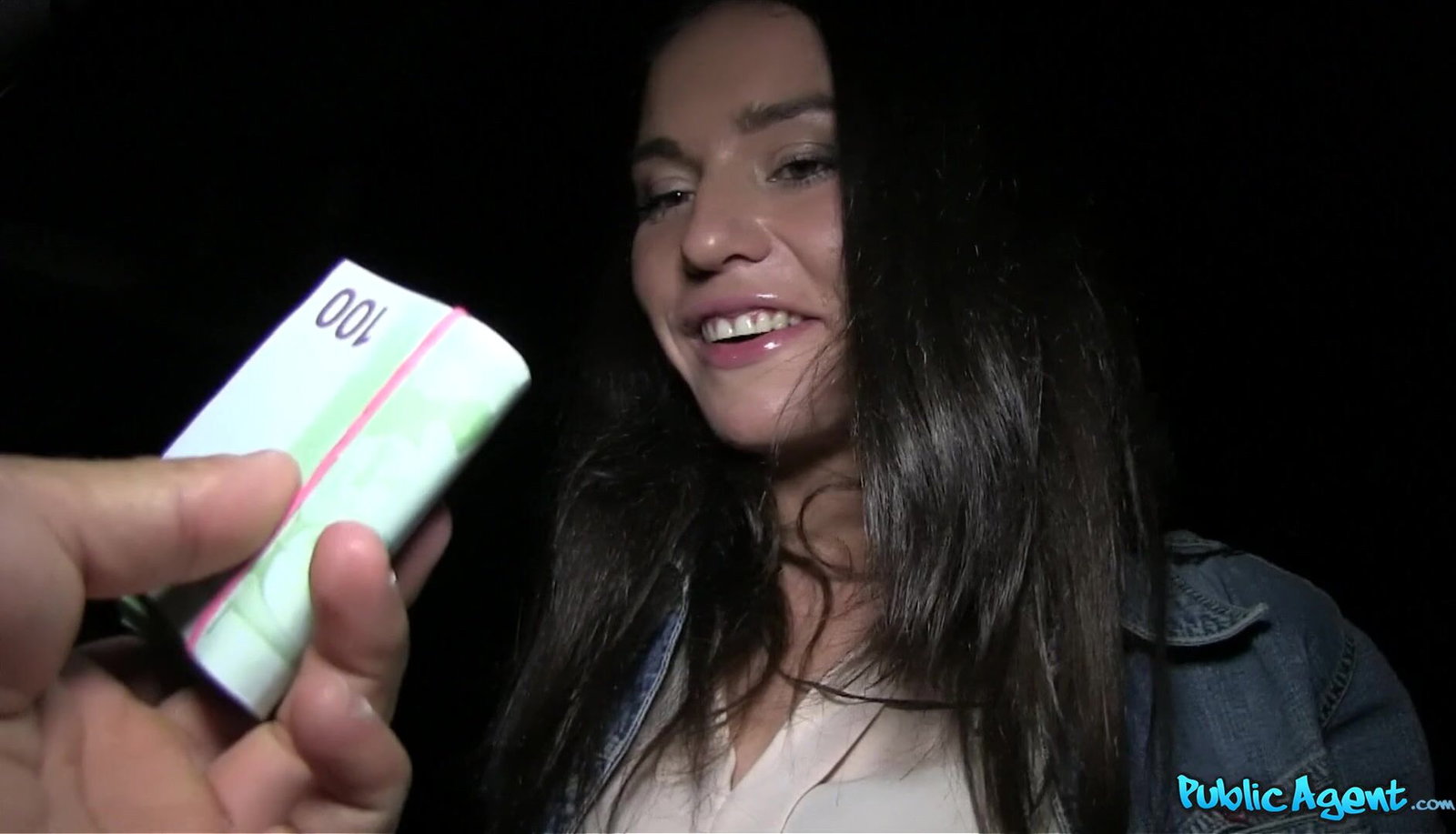 Public Agent - Hot brunette spreads her legs for outdoor fucking - 06/12/2015