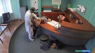 Fake Hospital - Doctor empties his sack to ease sexy patients pain in her back - 06/05/2015