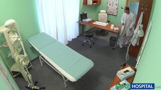 Fake Hospital - Triple cumshot from doctor when his mistress visits his office - 06/09/2015