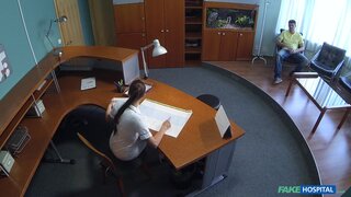 Fake Hospital - Sexy nurse heals patient with hard office sex - 06/12/2015