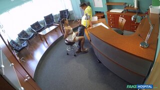Fake Hospital - Sexy nurse heals patient with hard office sex - 06/12/2015