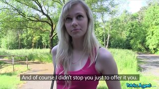 Public Agent - Blonde student fucks a stranger for cash - 06/22/2015