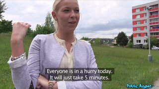 Public Agent - Blonde with big boobs has outdoor sex in public - 07/10/2015