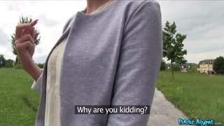 Public Agent - Blonde with big boobs has outdoor sex in public - 07/10/2015