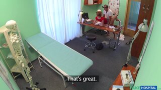 Fake Hospital - Sexy redhead will do anything for a sick note to get off work - 07/10/2015