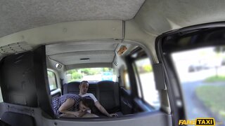 Fake Taxi - Horny couple get it on in rear of cab - 07/12/2015