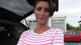 Public Agent - Short haired brunette MILF bent over and fucked - 07/13/2015