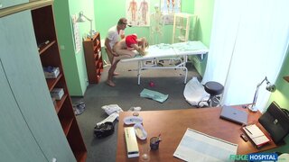 Fake Hospital - Slim blonde uses her sexy body and tongue to get a job - 07/17/2015