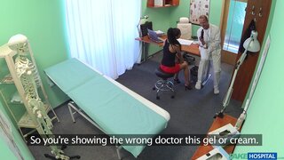 Fake Hospital - Sexy sales lady makes doctor cum twice as they strike a deal - 07/28/2015