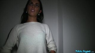 Public Agent - Beautiful slim brunette accepts cash for sex deal - 08/17/2015
