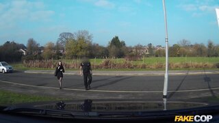 Fake Cop - An officer not a gentleman: Stunning busty brunette can't resist - 08/17/2015