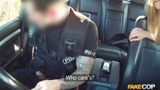 Fake Cop - An officer not a gentleman: Stunning busty brunette can't resist - 08/17/2015