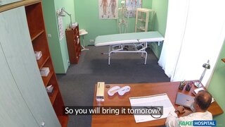 Fake Hospital - Doctor helps petite euro chicks back ache with a dose of hot sex - 08/21/2015