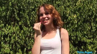 Public Agent - Fit slim redhead sucks and fucks in public - 08/21/2015