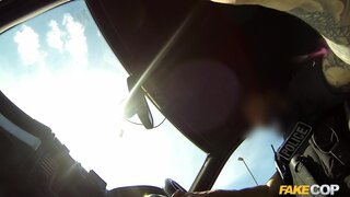 Fake Cop - Heat: Copper cums over geeky girls glasses in the sun - 09/01/2015