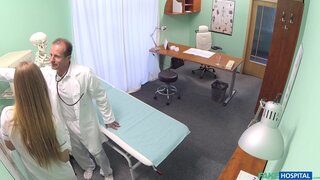 Fake Hospital - Nurse with a great arse sucks and fucks doctor for pay rise - 09/11/2015