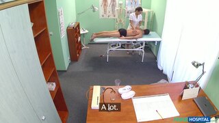Fake Hospital - Hot nurse massages patient before sucking and fucking him - 09/25/2015