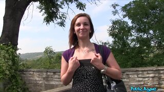 Public Agent - Brunette having outdoors sex in the bushes - 09/25/2015