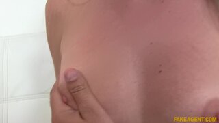 Fake Agent - Hot blonde babe shows off her amazing tits for model work - 09/26/2015