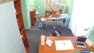 Fake Hospital - Cheated boyfriend wants tests but gets revenge with sexy blonde nurse - 09/29/2015