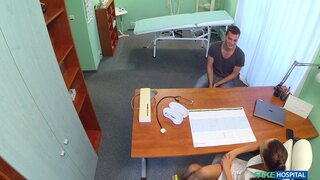 Fake Hospital - Sexy nurse makes doctors son cum twice - 10/09/2015