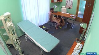 Fake Hospital - Sexy nurse makes doctors son cum twice - 10/09/2015