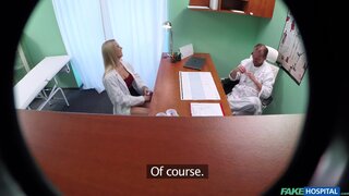 Fake Hospital - New nurse takes double cumshot - 11/24/2015