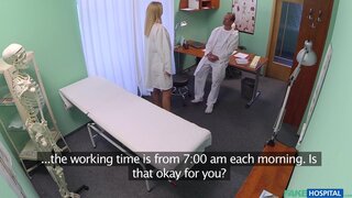 Fake Hospital - New nurse takes double cumshot - 11/24/2015