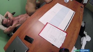 Fake Hospital - Doctor fucks Porn actress over desk - 12/01/2015