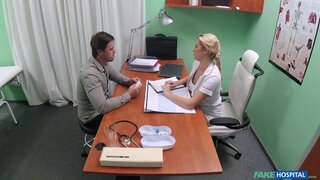 Fake Hospital - Nurse helps stud get an erection - 12/08/2015