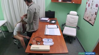 Fake Hospital - Nurse helps stud get an erection - 12/08/2015