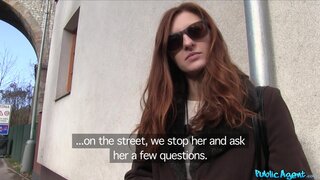 Public Agent - Horny redhead fucked hard outdoors - 12/18/2015