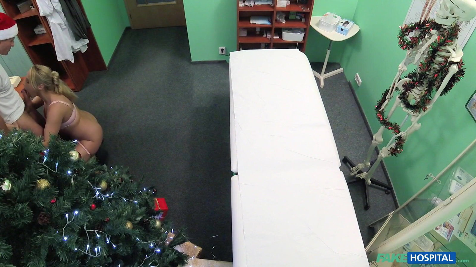 Fake Hospital - Doctor Santa cums twice this year - 12/25/2015