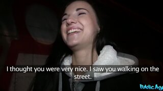 Public Agent - Tattoo babe gets pierced pussy fucked - 12/28/2015