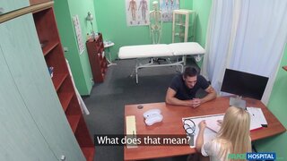 Fake Hospital - Nurse eases pressure in studs balls - 01/08/2016