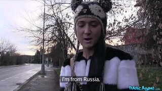 Public Agent - Russian babe takes cash and cock - 02/05/2016
